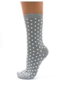 CALZINI MEDI BAMBU "BASIC POIS" - GRIGIO