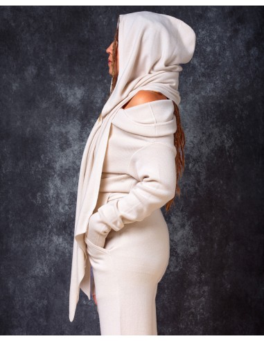 MAXI MAGLIA MANICHE LUNGHE IN LANA E CASHMERE...