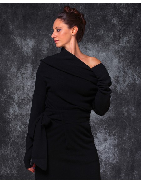 MAXI MAGLIA MANICHE LUNGHE IN LANA E CASHMERE "ASTRAL"