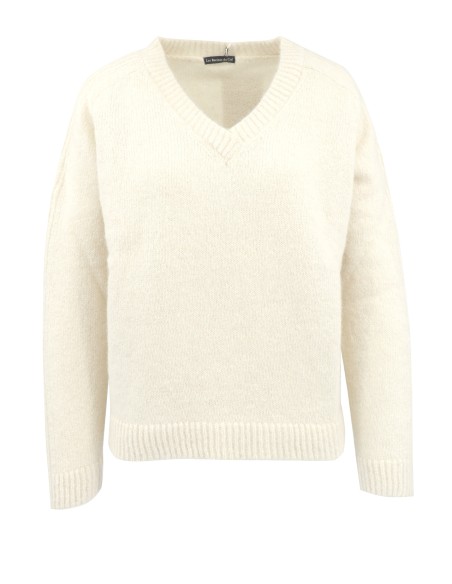 MAGLIONE  IN 100% BABY ALPACA SCOLLO V "IRENE"