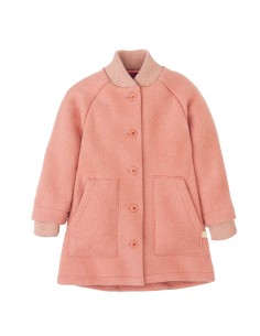 CAPPOTTO BIMBA IN LANA COTTA - ROSA