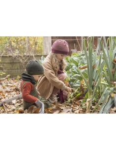 CAPPOTTO BIMBA IN LANA COTTA - CARAMELLO 2