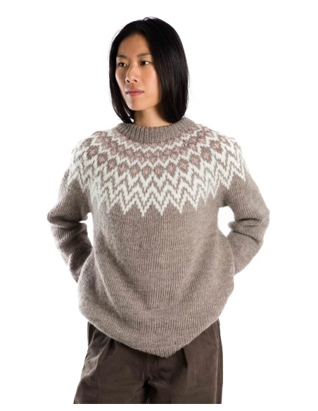 MAGLIONE NORVEGESE FATTO A MANO IN LANA MERINO "CHE CHE"