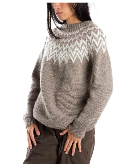 MAGLIONE NORVEGESE FATTO A MANO IN LANA MERINO "CHE CHE"