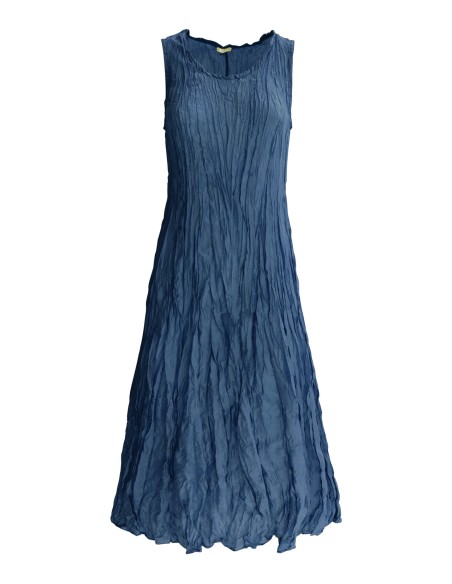 ABITO IN PURA SETA INCRESPATA "ZETA"