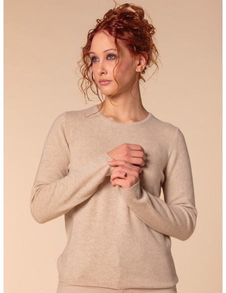 PULL BASIC IN 100% BABY CASHMERE "OLIVIA"