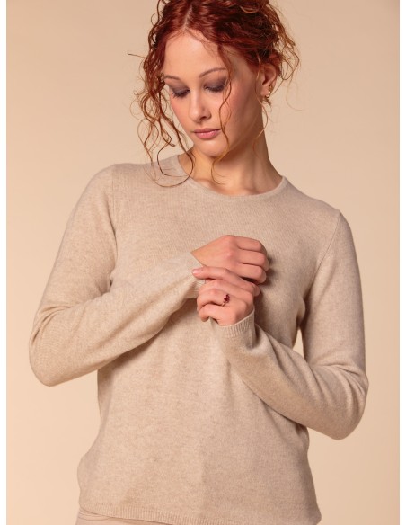 PULL BASIC IN 100% BABY CASHMERE "OLIVIA"