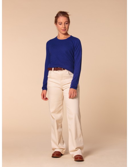 PULL BASIC IN 100% BABY CASHMERE "OLIVIA"