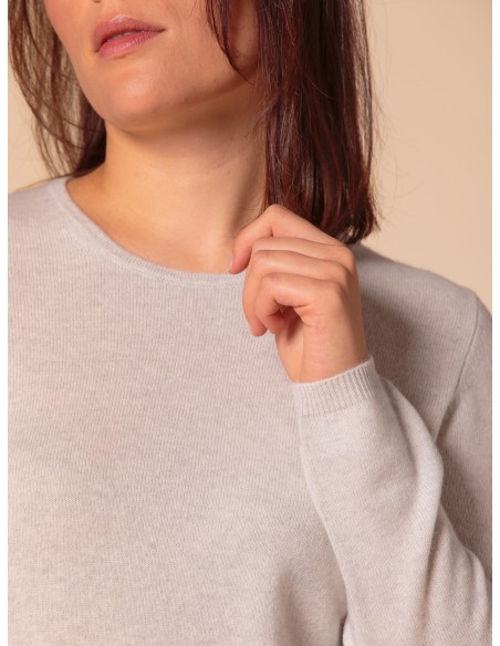 PULL BASIC IN 100% BABY CASHMERE "OLIVIA"