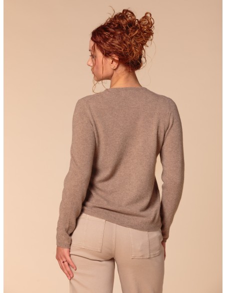 PULL BASIC IN 100% BABY CASHMERE "OLIVIA"