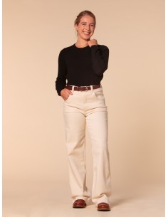 PULL BASIC IN 100% BABY CASHMERE "OLIVIA" - NERO 2