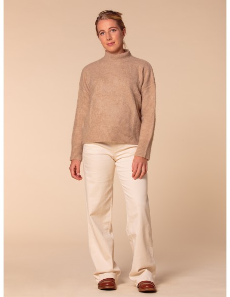 MAGLIONE CHUNKY IN 100% CASHMERE SPAZZOLATO "CAMILLA"