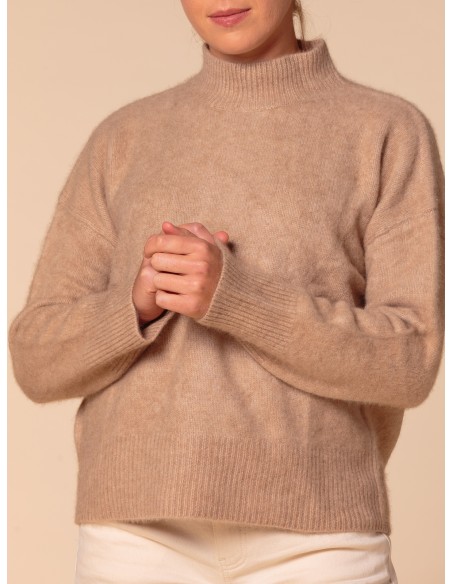 MAGLIONE CHUNKY IN 100% CASHMERE SPAZZOLATO "CAMILLA"