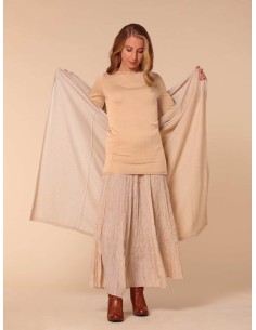 CASHMIRETTA IN SETA E CASHMERE "GRETA" LIMITED - NUDE 2