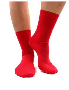 CALZINI IN BAMBU' "BASIC" - ROSSO 2