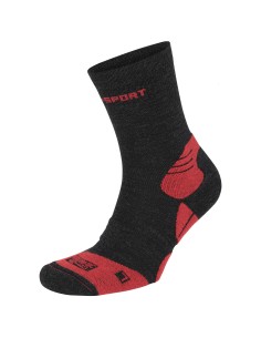 CALZINO IN LANA PER LO SPORT CORTO "MIKA" - ROSSO