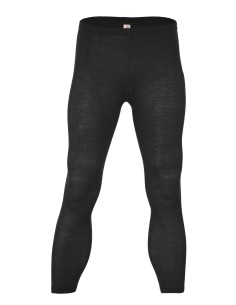 LEGGINGS UOMO IN LANA-SETA - NERO