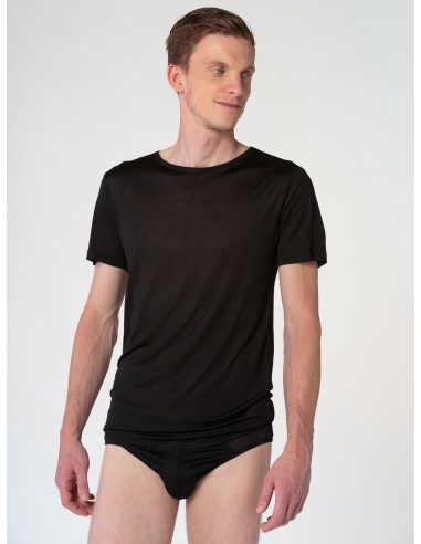 T-SHIRT IN PURA SETA UOMO