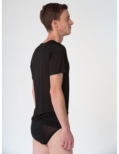 T-SHIRT IN PURA SETA UOMO