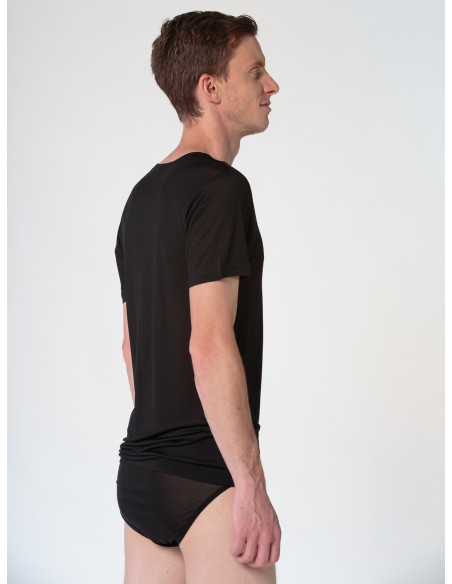 T-SHIRT IN PURA SETA UOMO