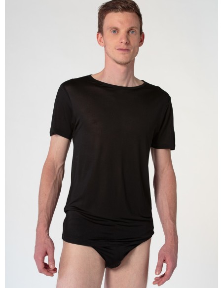 T-SHIRT IN PURA SETA UOMO