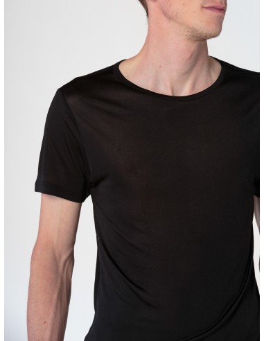 T-SHIRT IN PURA SETA UOMO