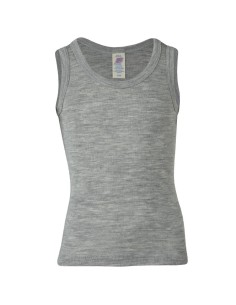 CANOTTA BAMBINI IN LANA-SETA - GRIGIO