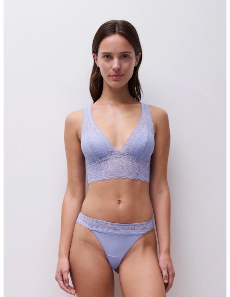 TANGA CON PIZZO "FLORAL TOUCH"