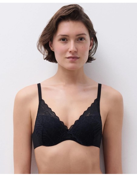 REGGISENO MEMORY FOAM COPRENTE CON PIZZO "FLORAL TOUCH"