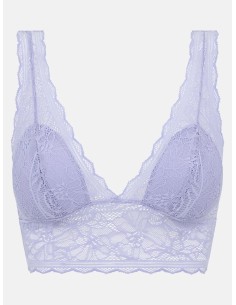 BRALETTE IN PIZZO SENZA FERRETTO "FLORAL TOUCH" - LILLA 2