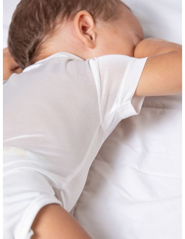 Body neonati e bambini in 100% seta biologica, antisudore e termoregol