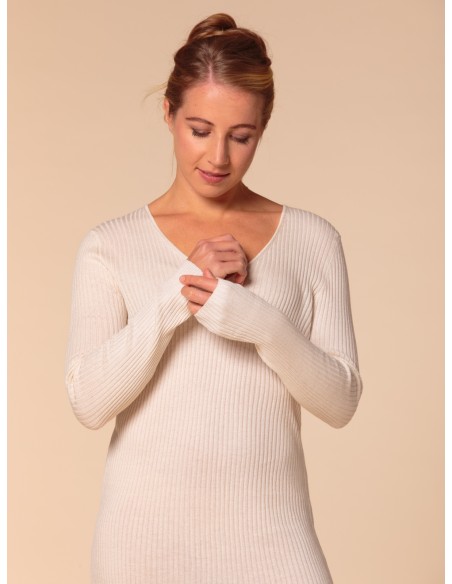 VESTITO CASHMIRETTO IN SETA E CASHMERE "AURORA"