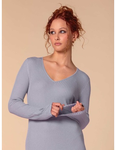 VESTITO CASHMIRETTO IN SETA E CASHMERE "AURORA"