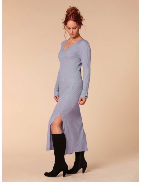 VESTITO CASHMIRETTO IN SETA E CASHMERE "AURORA"