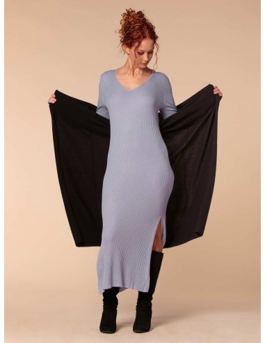 VESTITO CASHMIRETTO IN SETA E CASHMERE "AURORA"