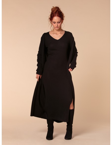 VESTITO CASHMIRETTO IN SETA E CASHMERE "AURORA"