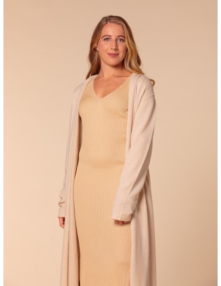 VESTITO CASHMIRETTO IN SETA E CASHMERE "AURORA"