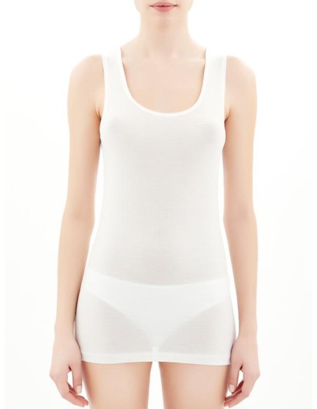 CANOTTA SPALLA LARGA IN LANA MERINO EXTRAFINE