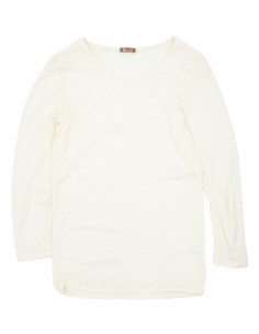 MAGLIA IN JERSEY DI LANA EXTRAFINE "WEGO" - BIANCO