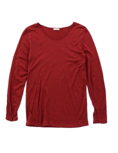MAGLIA IN JERSEY DI LANA EXTRAFINE "WEGO" - ROSSO
