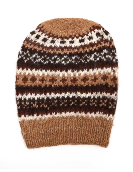 BERRETTO UNISEX IN 100% ALPACA "PATTERN"