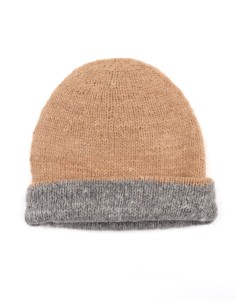 CALDISSIMO BERRETTO IN ALPACA DOPPIO E REVERSIBILE - BEIGE