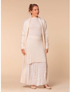 GONNA IN 100% SETA "DETTE LIMITED" - BIANCO 2