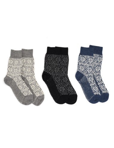 CALZINO NORVEGESE CORTO IN 100% LANA