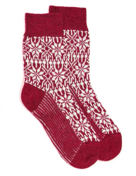 CALZINO NORVEGESE CORTO IN 100% LANA