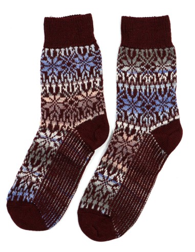 CALZINO NORVEGESE CORTO IN 100% LANA