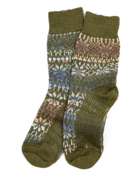 CALZINO NORVEGESE CORTO IN 100% LANA