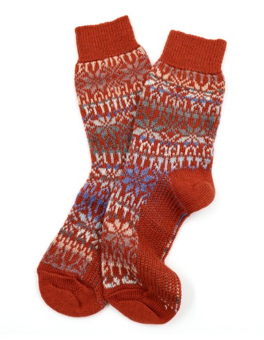 CALZINO NORVEGESE CORTO IN 100% LANA