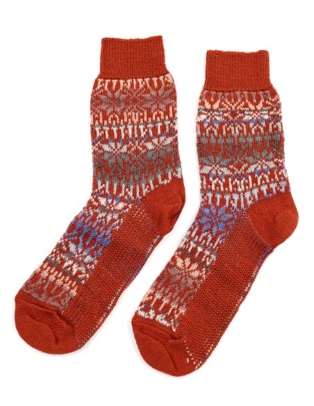 CALZINO NORVEGESE CORTO IN 100% LANA