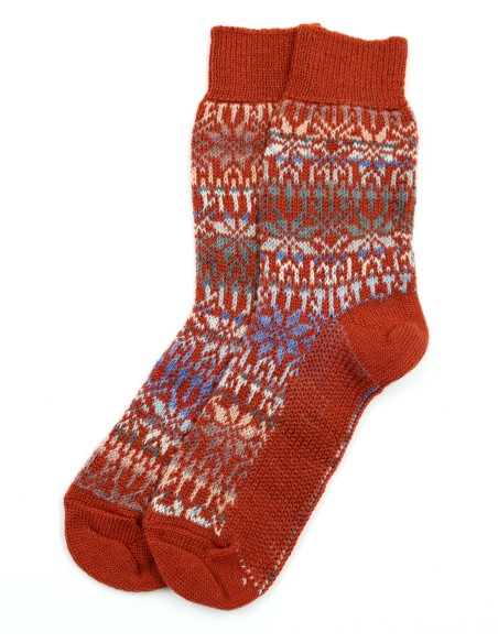 CALZINO NORVEGESE CORTO IN 100% LANA